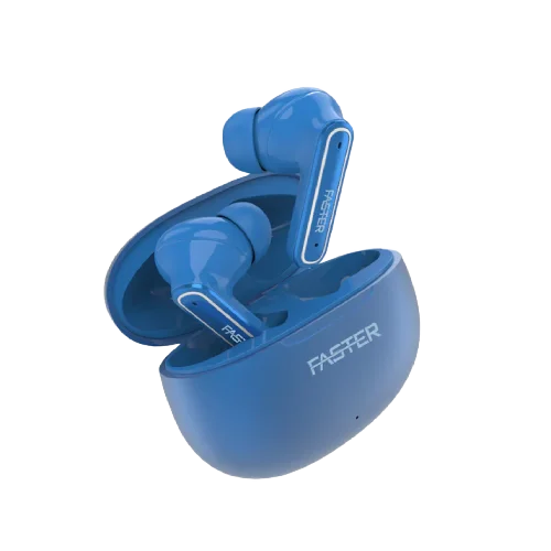 QUEST X - ANC + ENC EARBUDS blue color QUEST X - ANC + ENC EARBUDS blue color