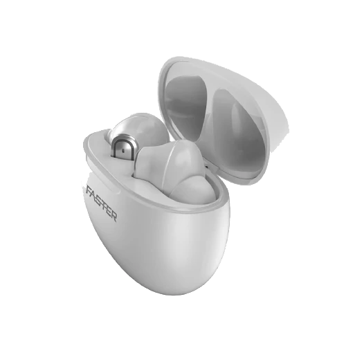 QUEST X - ANC + ENC EARBUDS Silver color open cover QUEST X - ANC + ENC EARBUDS Silver color open cover