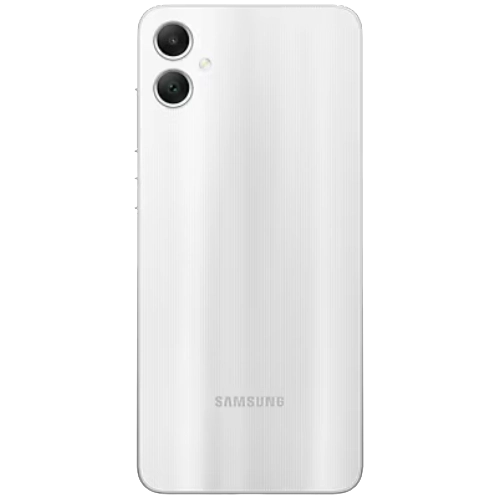 Samsung Galaxy A05 silver color back side Samsung Galaxy A05 silver color back side
